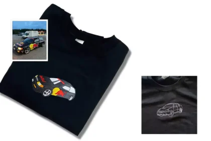 Embroidered Car Hoodie with Your Own Car