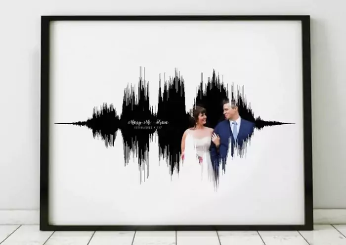 Personalized Sound Wave Art