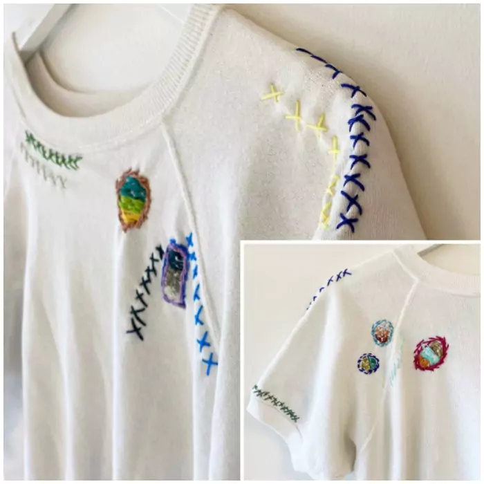 Vintage-Inspired Embroidered Clothing