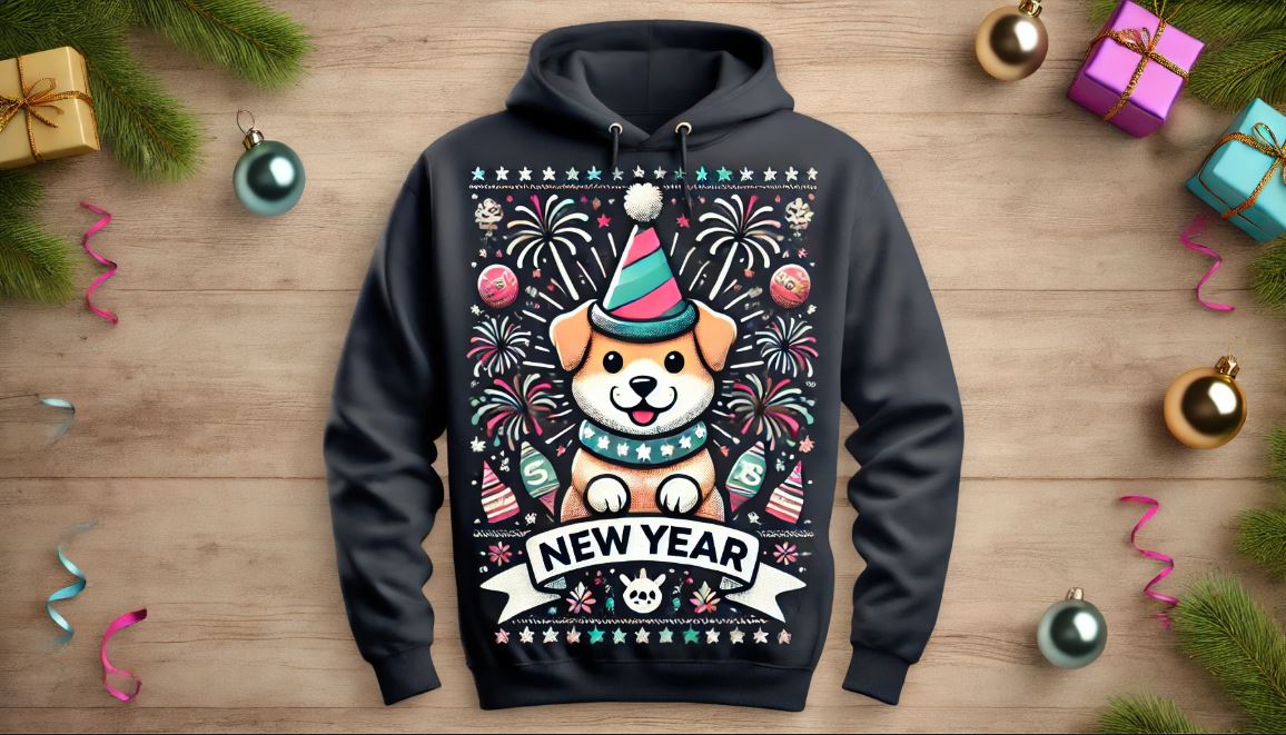 Custom Pet Hoodies Perfect New Year Gift for Pet Parents